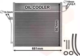 VAN WEZEL 30015704 -  Конденсатор, кондиционер